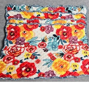 Pioneer Woman Flea Market Place Mats Reversible Set of 4 - Retired